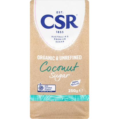 Csr Organic & Unrefined Coconut Sugar 250g