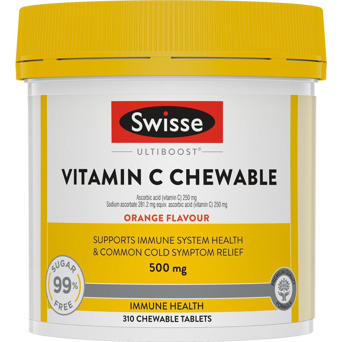 Swisse Ultiboost Vitamin c Chewable Tablets 500mg 310 Tablets