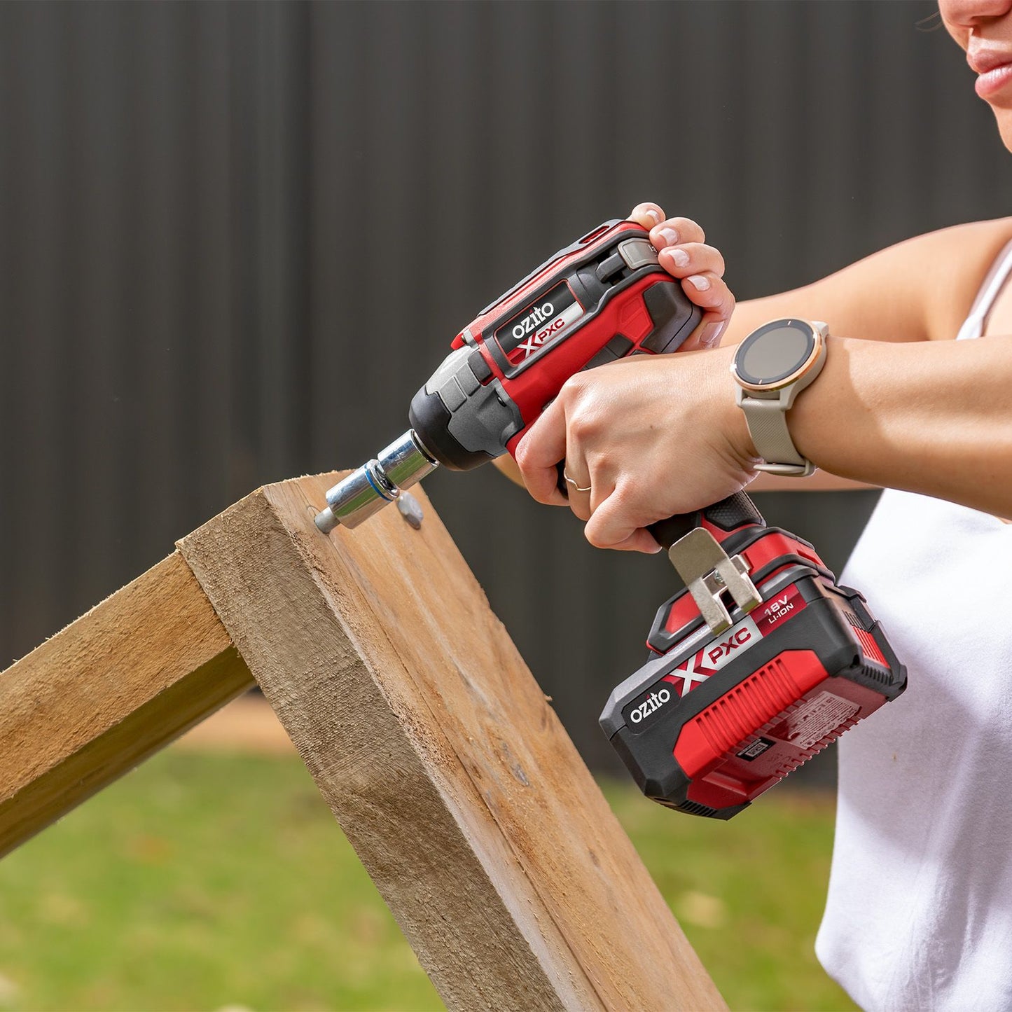 Ozito PXC Cordless Impact Wrench - 1/2" - 230Nm - Skin Only