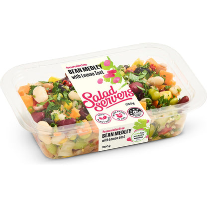 Salad Servers Bean Medly With Lemon Zest 250g