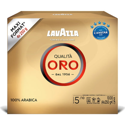 Lavazza Qualità Oro Ground Coffee 250g X 4 Pack