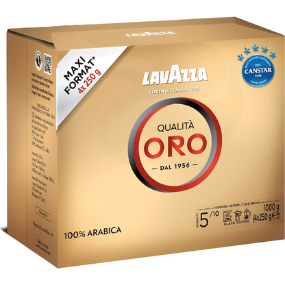 Lavazza Qualità Oro Ground Coffee 250g X 4 Pack