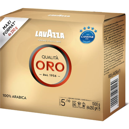 Lavazza Qualità Oro Ground Coffee 250g X 4 Pack
