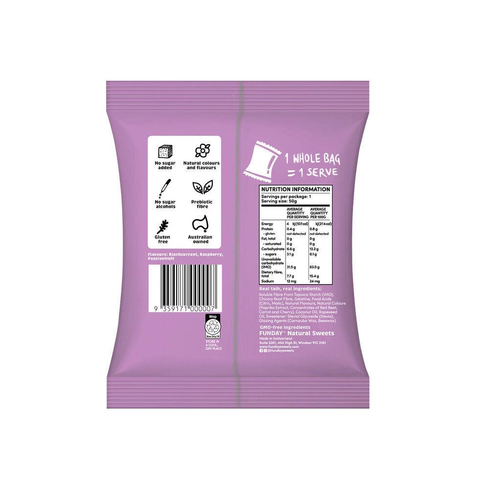 Funday No Sugar Fruity Snakes - 50g