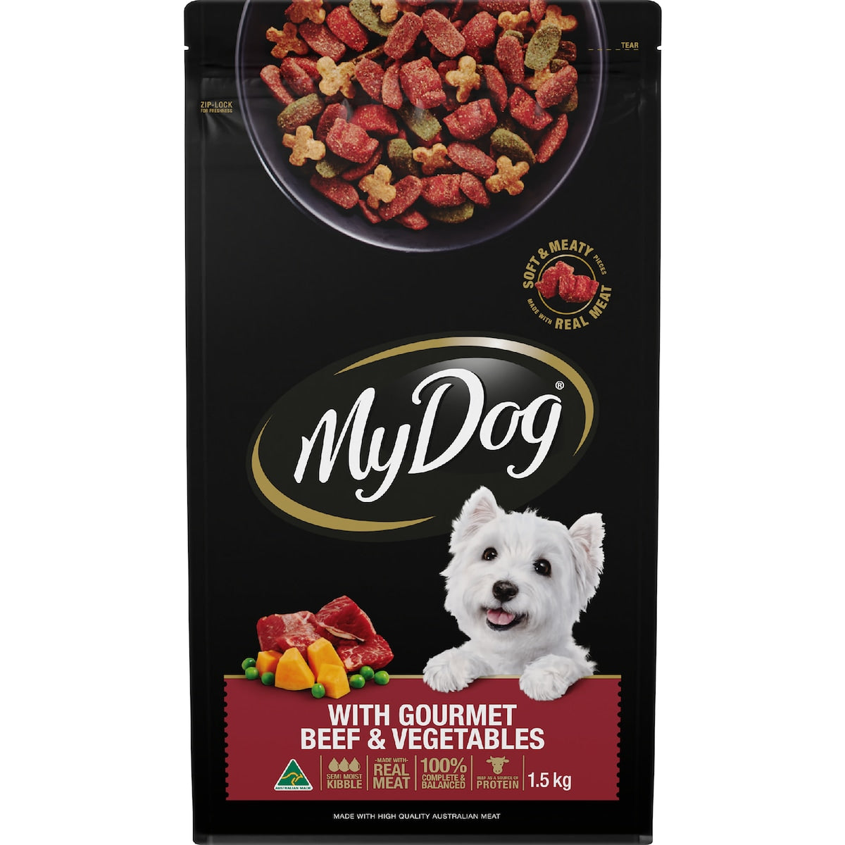 My Dog Gourmet Beef With Roast Vegetables Flavours Dry Food 1.5kg