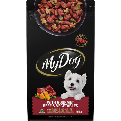 My Dog Gourmet Beef With Roast Vegetables Flavours Dry Food 1.5kg