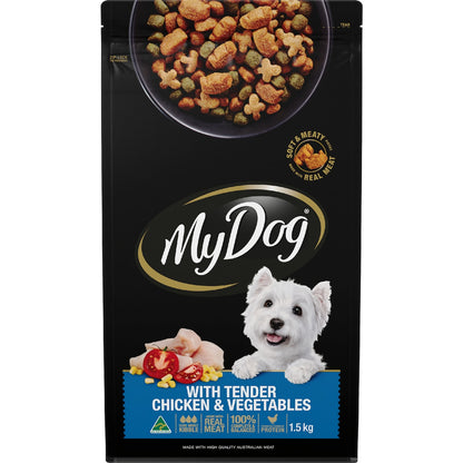 My Dog Adult Tender Chicken & Vegetables Dry Dog Food 1.5kg