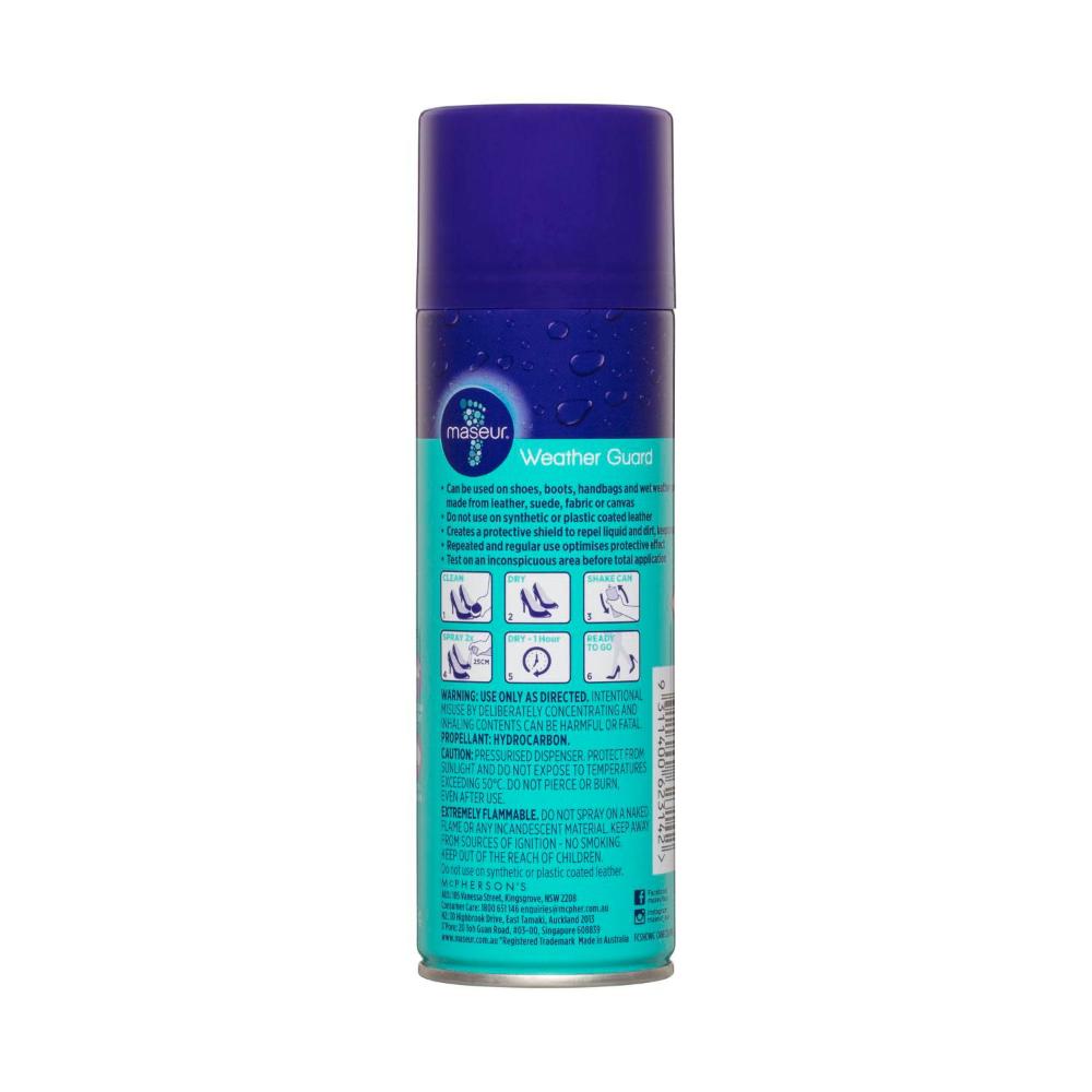 Maseur Weather Guard Protect&waterproof Spray - 125 GRAM