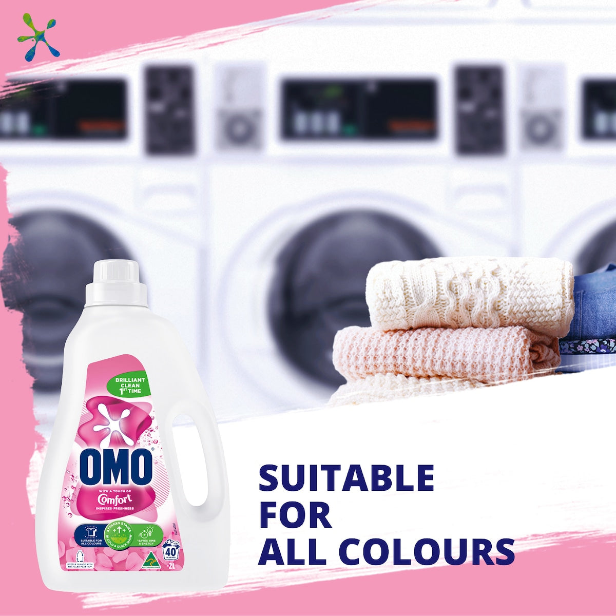 Omo Touch Of Comfort Laundry Liquid Detergent 2l