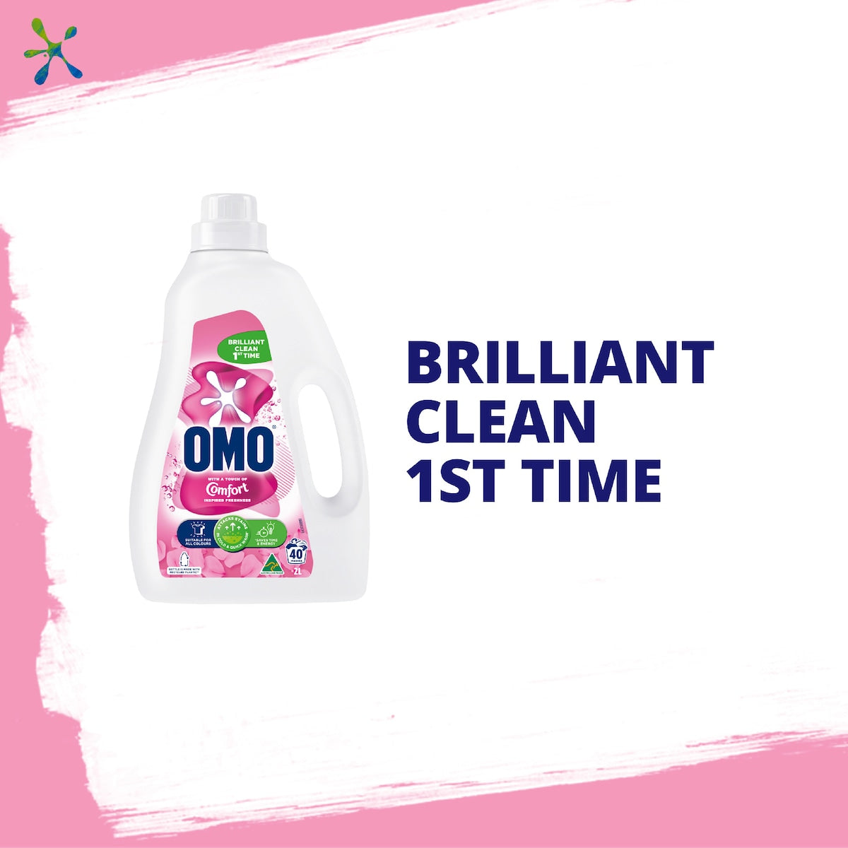 Omo Touch Of Comfort Laundry Liquid Detergent 2l