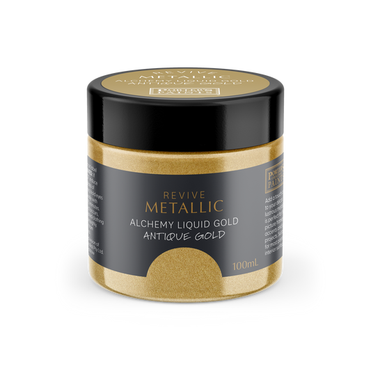 Porters Metallic Furniture Paint - 100ml - Antique Gold