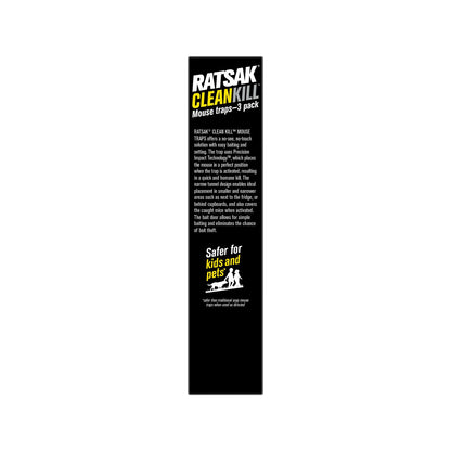 Ratsak Clean Kill Mouse Trap - 3 Pack
