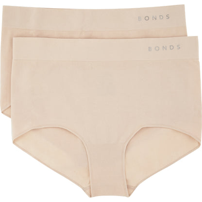 Bonds Ladies Seamless Full Brief Size 12 Assorted 2 Pack