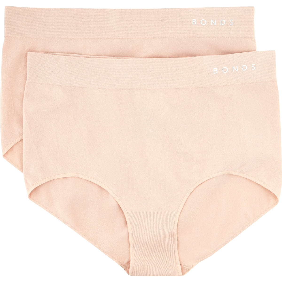 Bonds Ladies Seamless Full Brief Size 12 Assorted 2 Pack