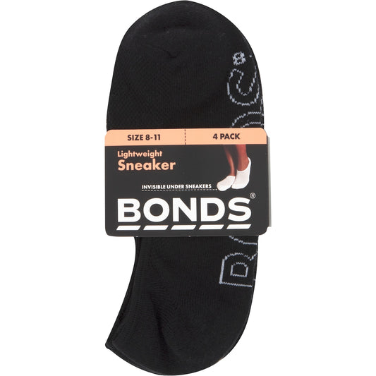 Bonds Womens Logo Light Weight Size 8-11 Assorted 4 Pack