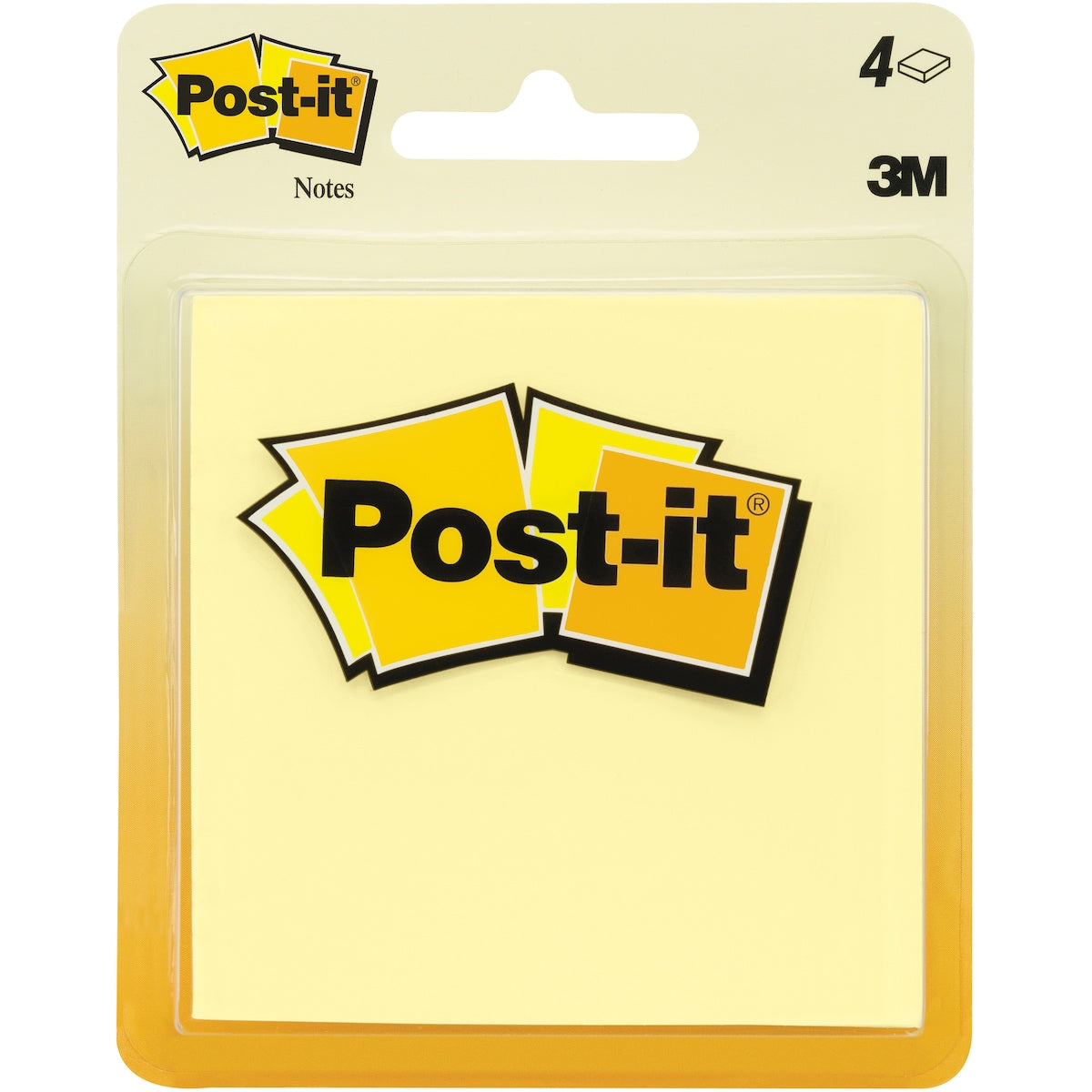 Post-it Notes Canary Yellow 4 Pack