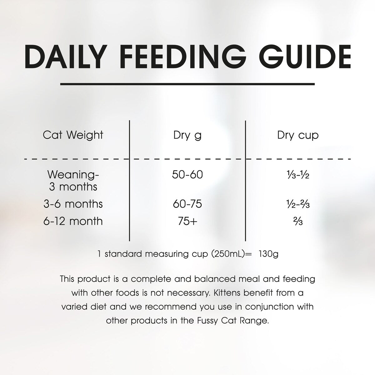 Fussy Cat Grain Free Kitten Dry Cat Food Chicken With Vegetables 450g