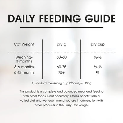Fussy Cat Grain Free Kitten Dry Cat Food Chicken With Vegetables 450g