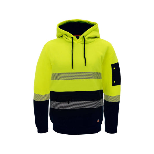 Citeco Yellow Hi Vis Taped Hoodie - Large
