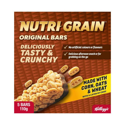 Kellogg's Nutri Grain Original Bars 5 Pack - 110g