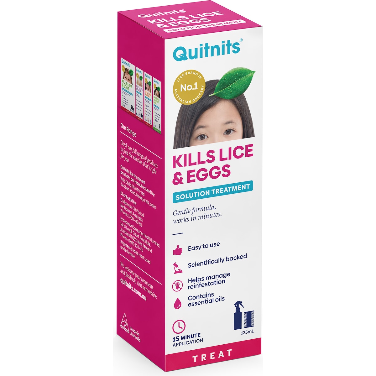Quitnits Head Lice Solution 125ml