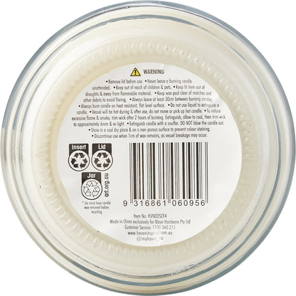 Haven 14.5cm Hidden Valley Apple & Vanilla Soy Blend Candle Each
