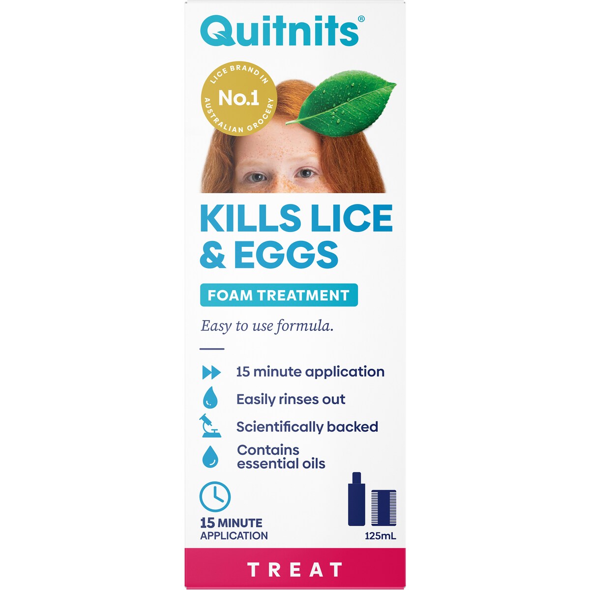 Quitnits Head Lice Foam Solution 125ml