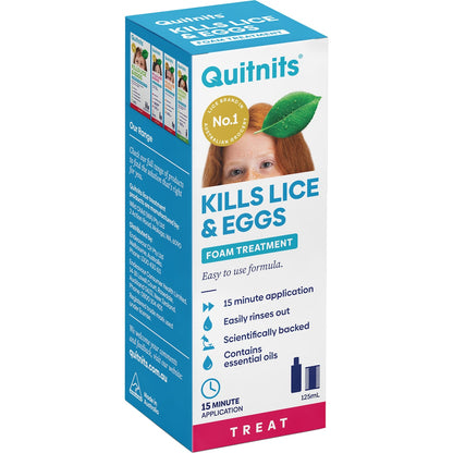 Quitnits Head Lice Foam Solution 125ml
