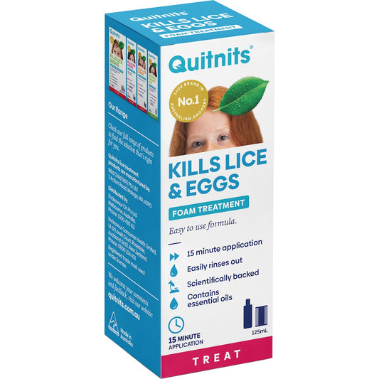 Quitnits Head Lice Foam Solution 125ml
