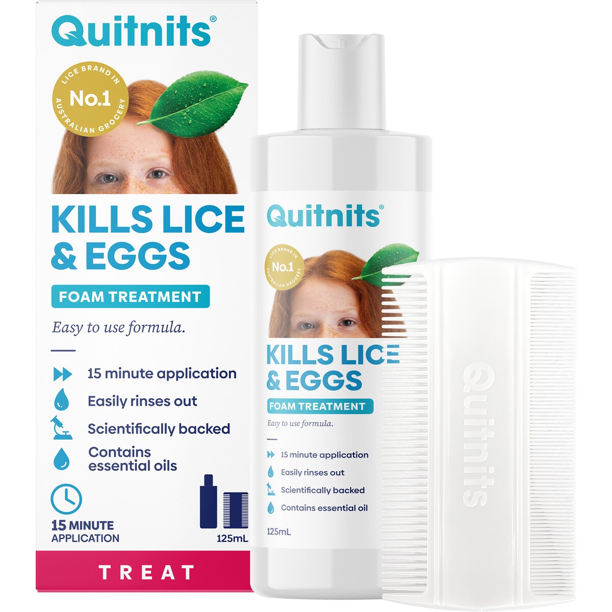 Quitnits Head Lice Foam Solution 125ml