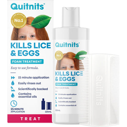 Quitnits Head Lice Foam Solution 125ml