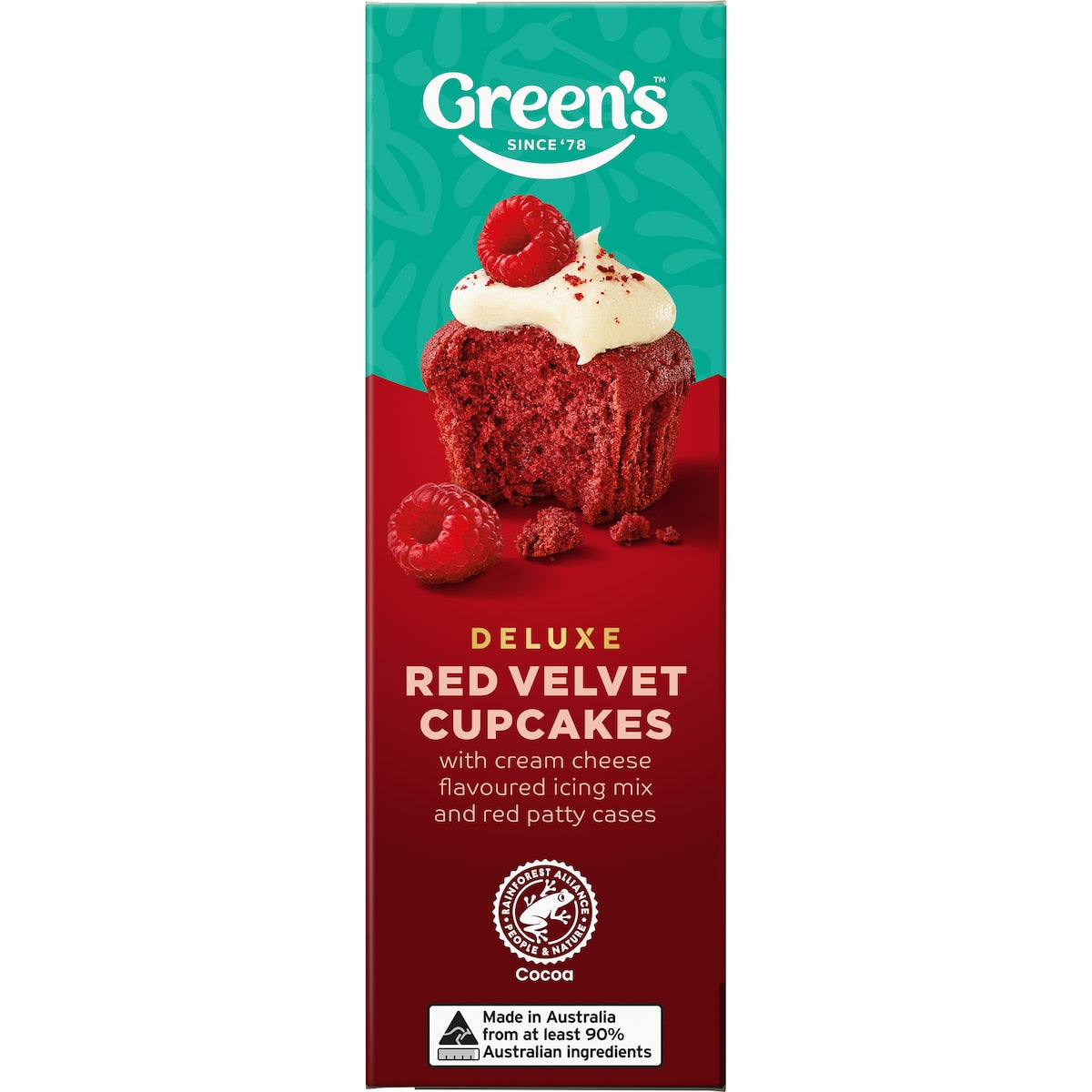 Green's Red Velvet Cupcake Mix 410g