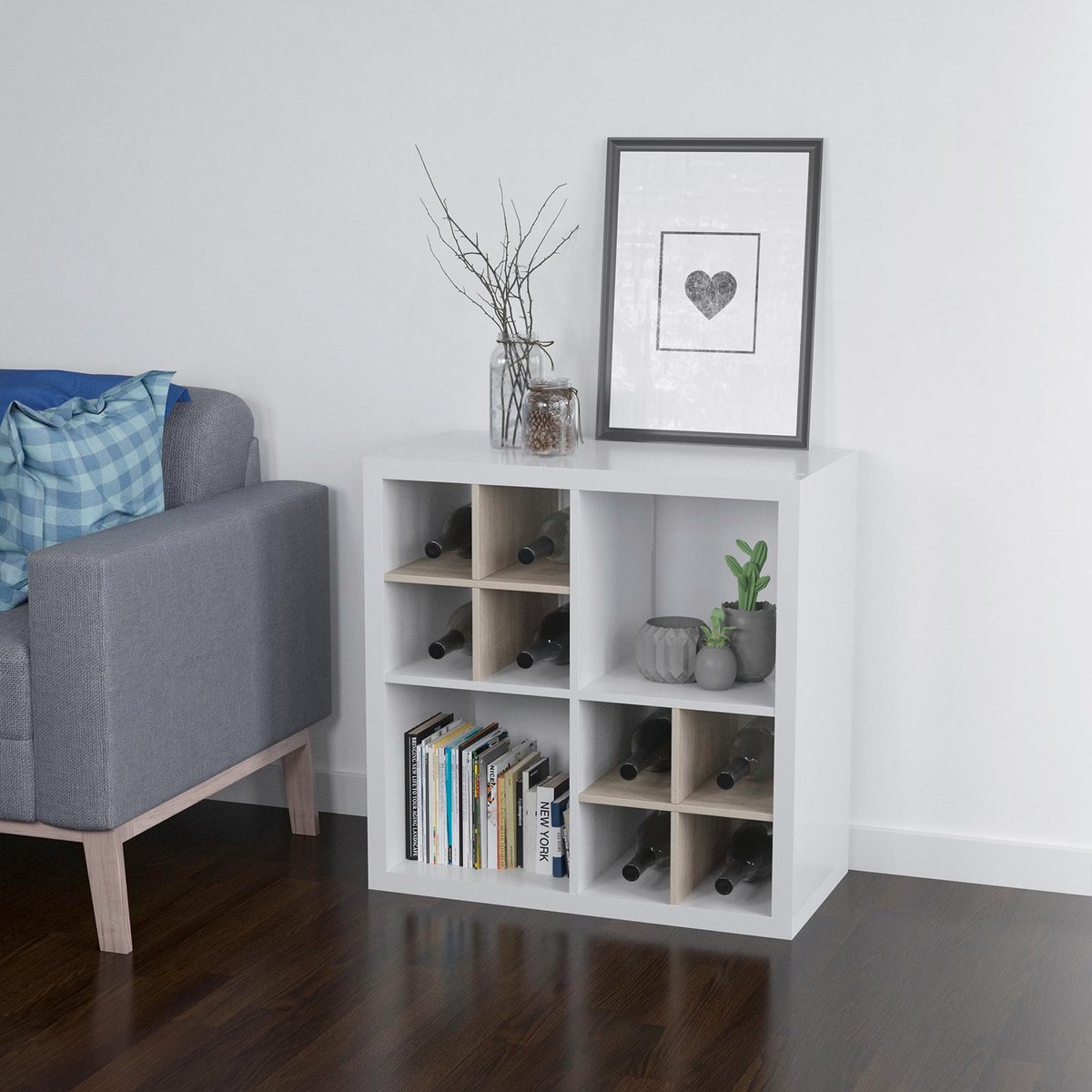 Flexi Storage Clever Cube - 335mm x 385mm x 335mm - Oak - Divider Insert