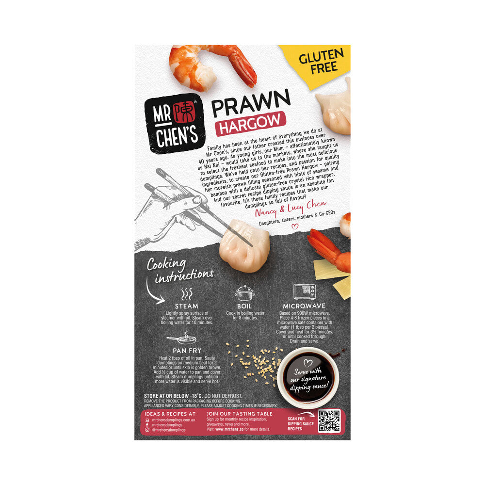Mr Chen's Gluten Free Prawn Hargow - 204g