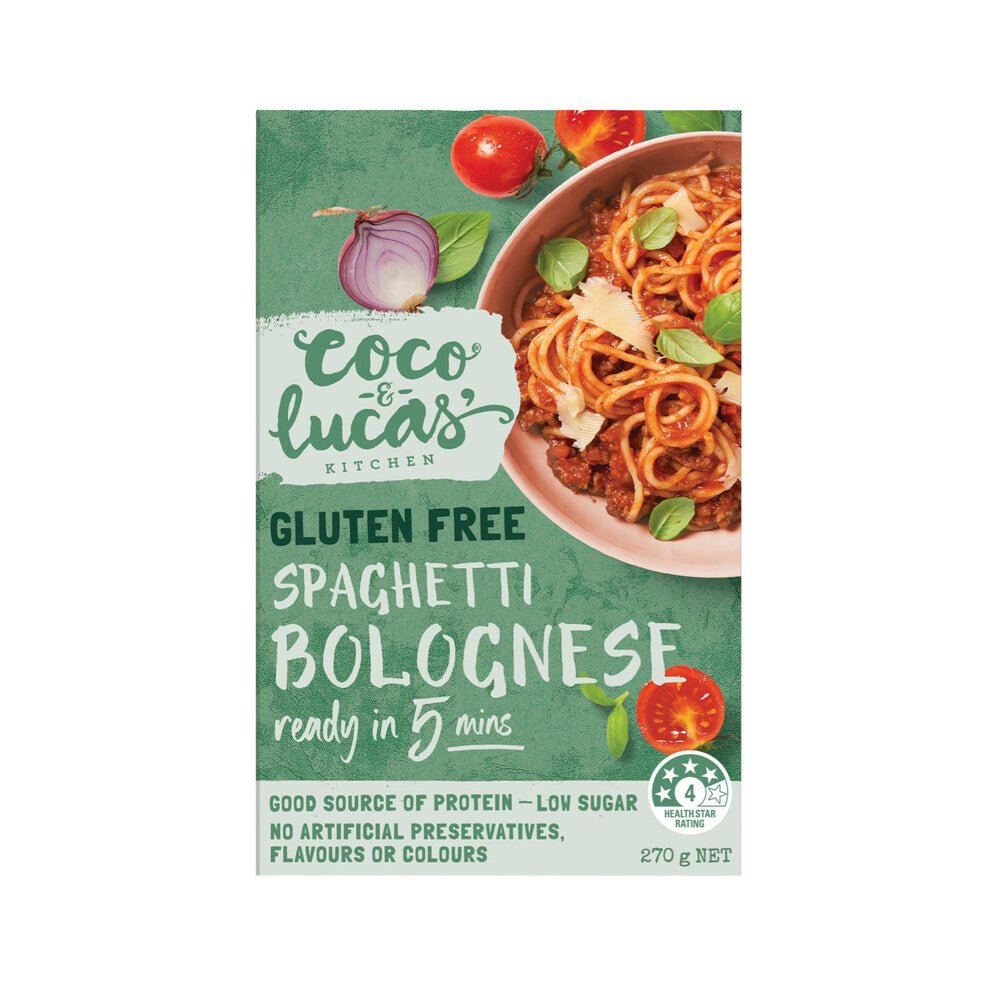 Coco & Lucas Gluten Free Spaghetti Bolognese - 270g