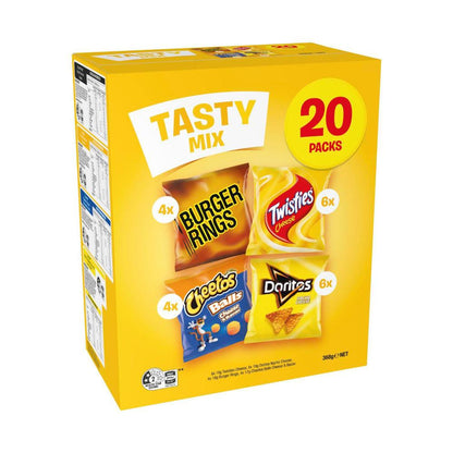 Smith's Tasty Mix Chips Lunchbox Snacks Multipack 20 Pack - 368g