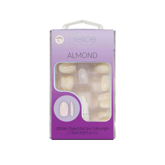 Helios Artificial Nail System ear - Almond Shape - 200 pack