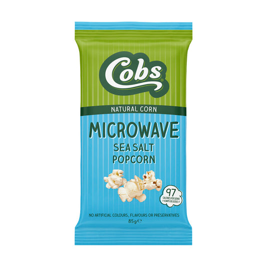 Cobs Microwave Popcorn Sea Salt - 85g