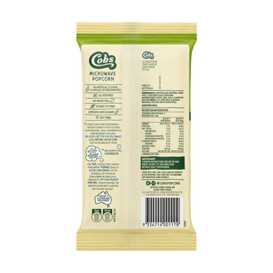 Cobs Microwave Popcorn Butter - 85g