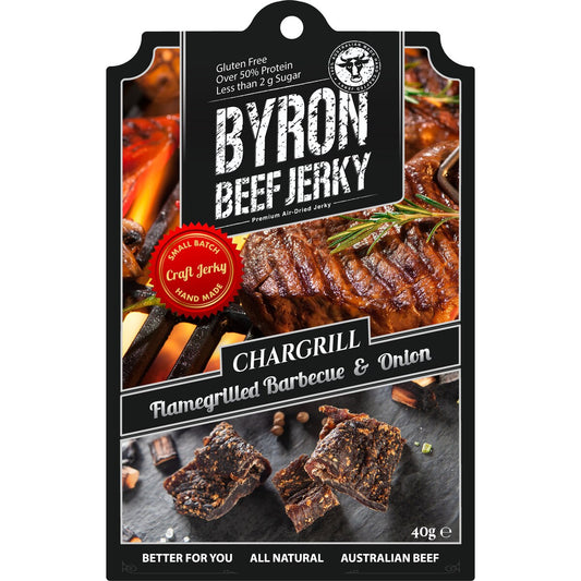 Byron Beef Jerky Chargrill 40g