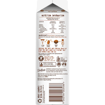 Nutty Bruce Organic Unsweetened Almond Plant Milk 1l