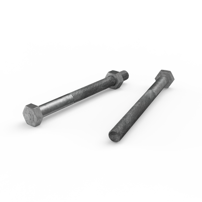 Zenith Hot Dip Galvanised Hex Head Bolts - M10 x 120mm - 25 Pack