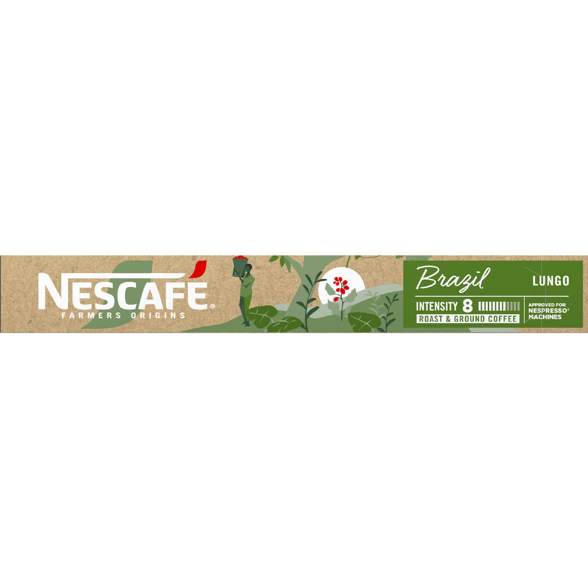 Nescafe Farmers Origin Pods Origins Brazil Lungo Coffee Capsules 10 Pack