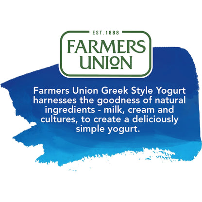 Farmers Union Greek Style Yoghurt Pouch Real Vanilla Bean 130g