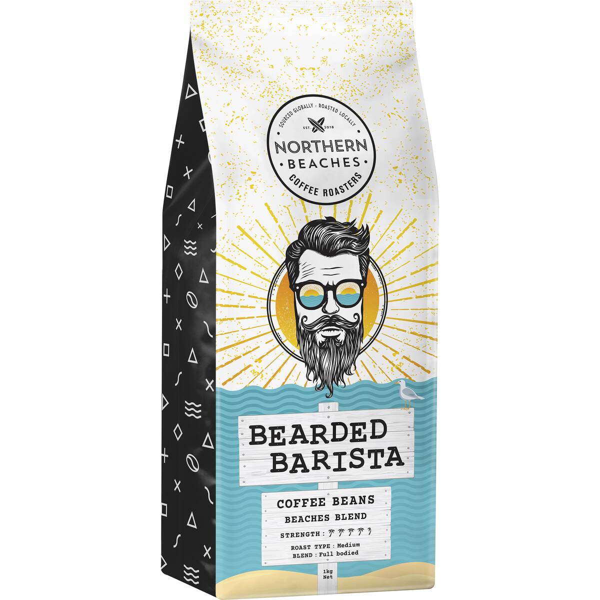 Northern Beaches Coffee Roasters Bearded Barista Coffee Beans 1kg