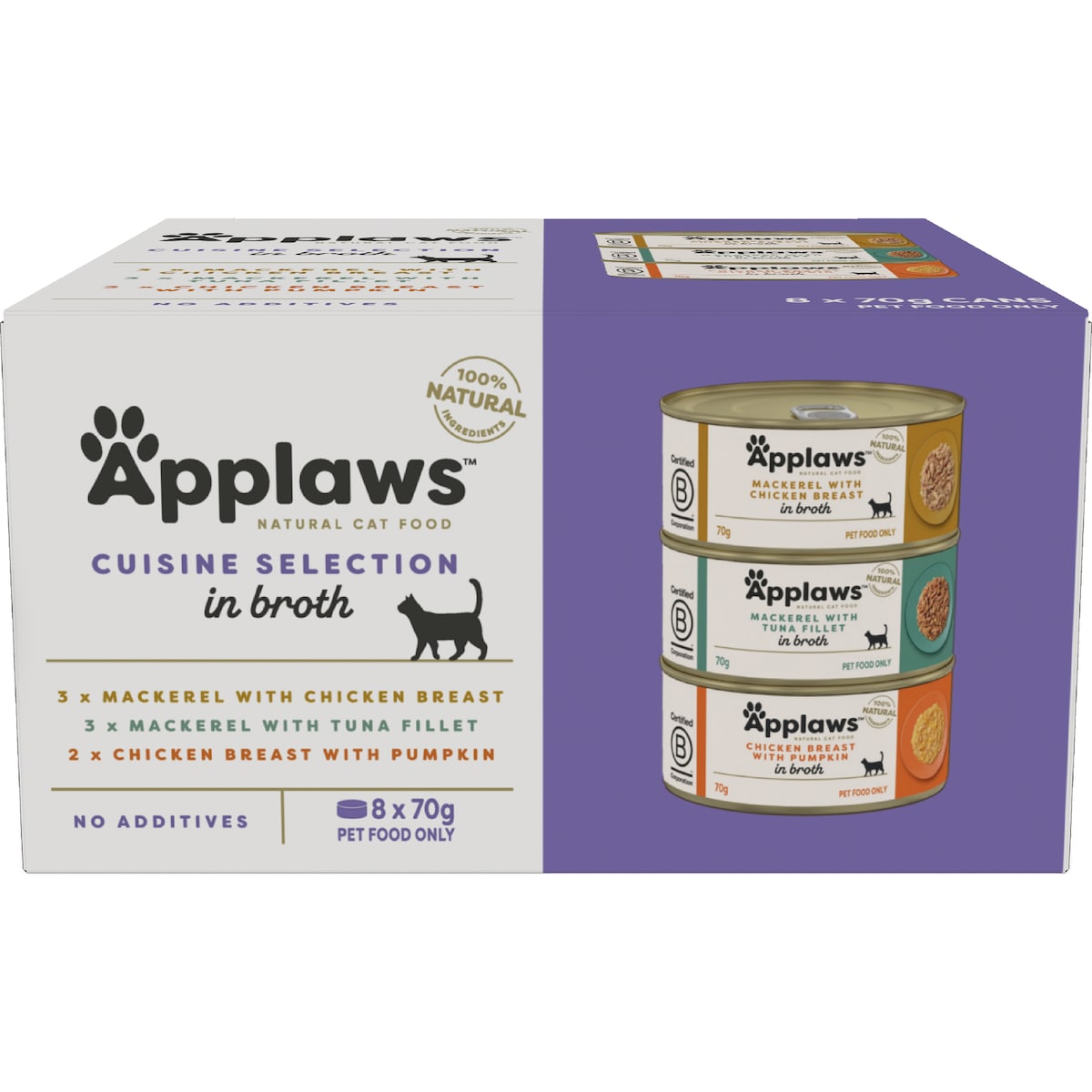 Applaws Wet Cat Food Cuisine Selection 70g X 8 Pack