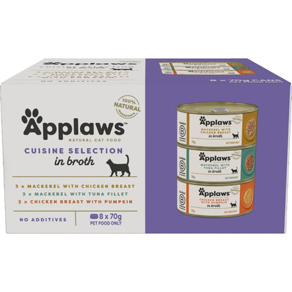 Applaws Wet Cat Food Cuisine Selection 70g X 8 Pack