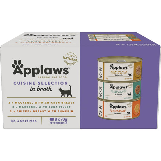 Applaws Wet Cat Food Cuisine Selection 70g X 8 Pack