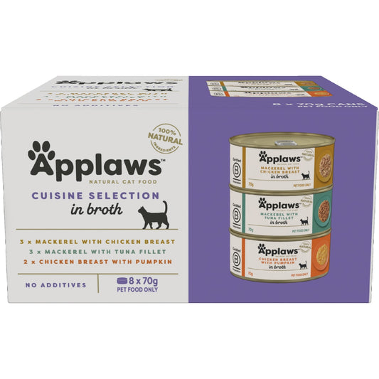Applaws Wet Cat Food Cuisine Selection 70g X 8 Pack