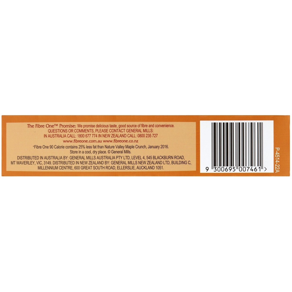 Fibre One 90 Calorie Salted Caramel Snack Bars 120g